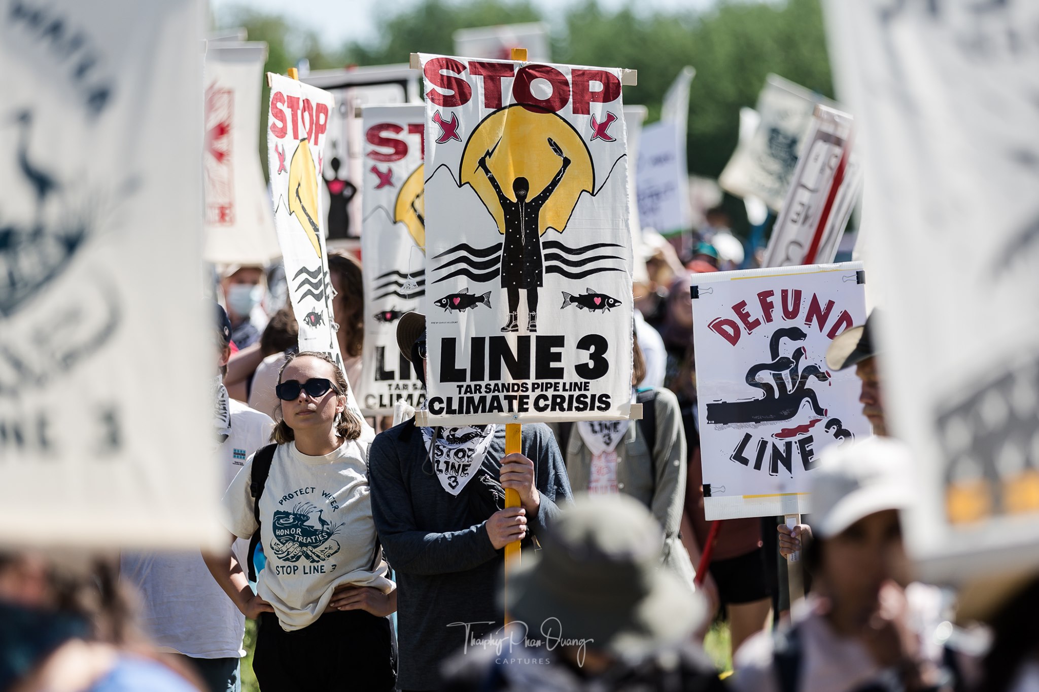 Protesters Rally Against Line 3
